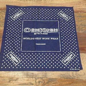 Vintage Oshkosh B’gosh Classic Polka Dot Bandana in Navy